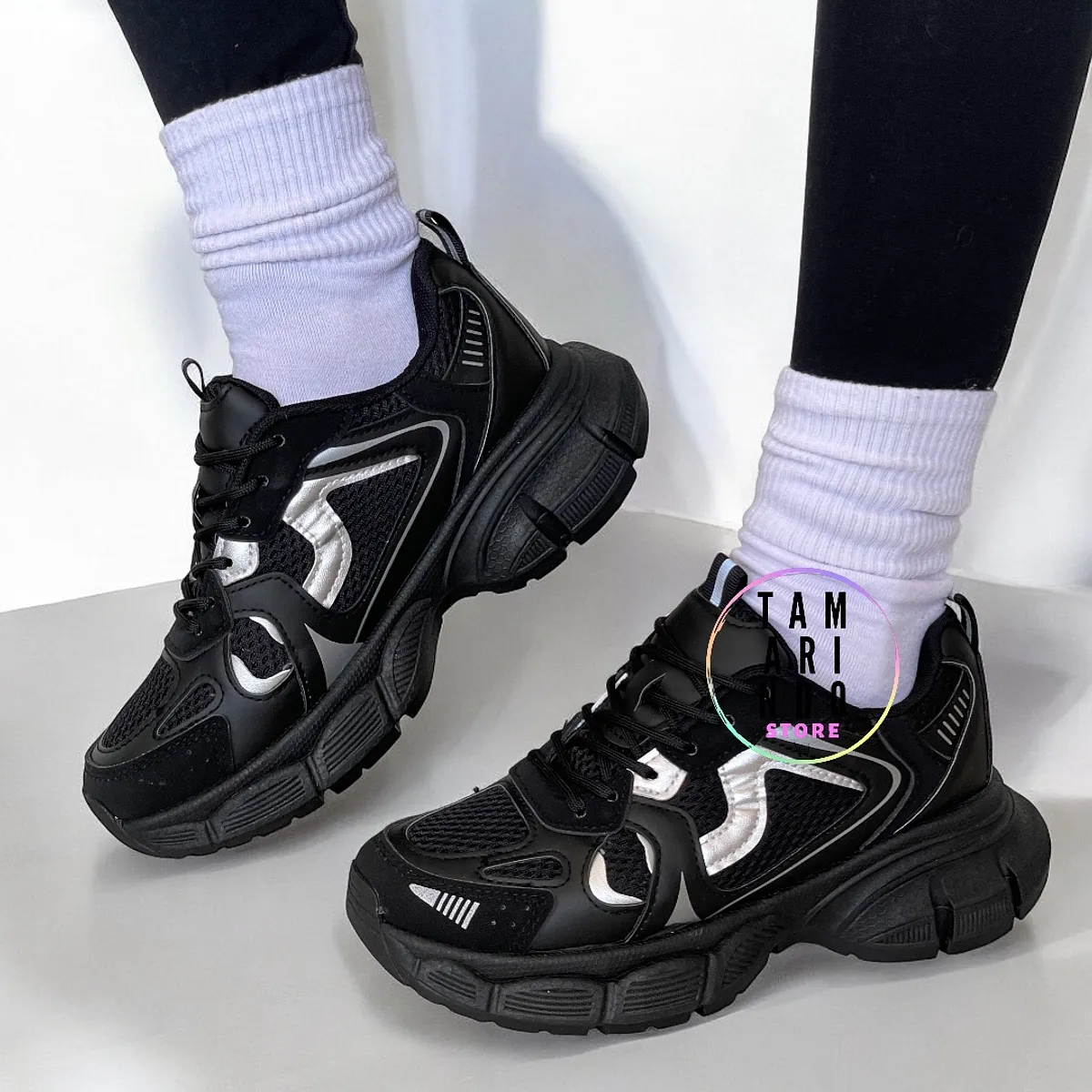 ZAPATILLAS NEGRO 2460