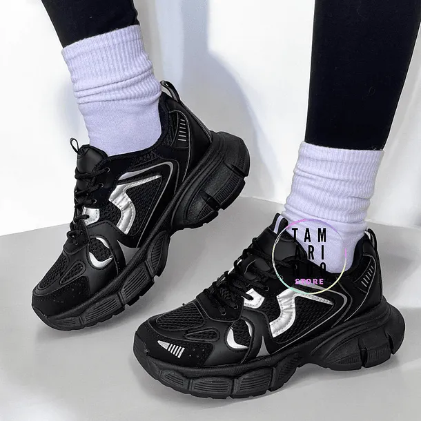 ZAPATILLAS NEGRO 2460