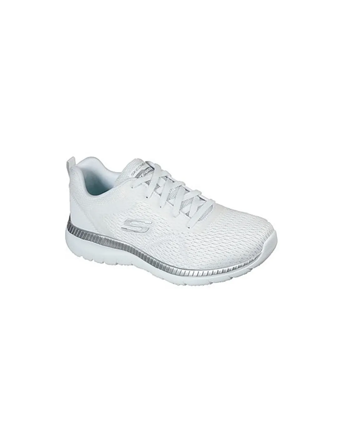 ZAPATILLAS SKECHERS BOUNTIFUL  QUICK PA MUJER BLANCO