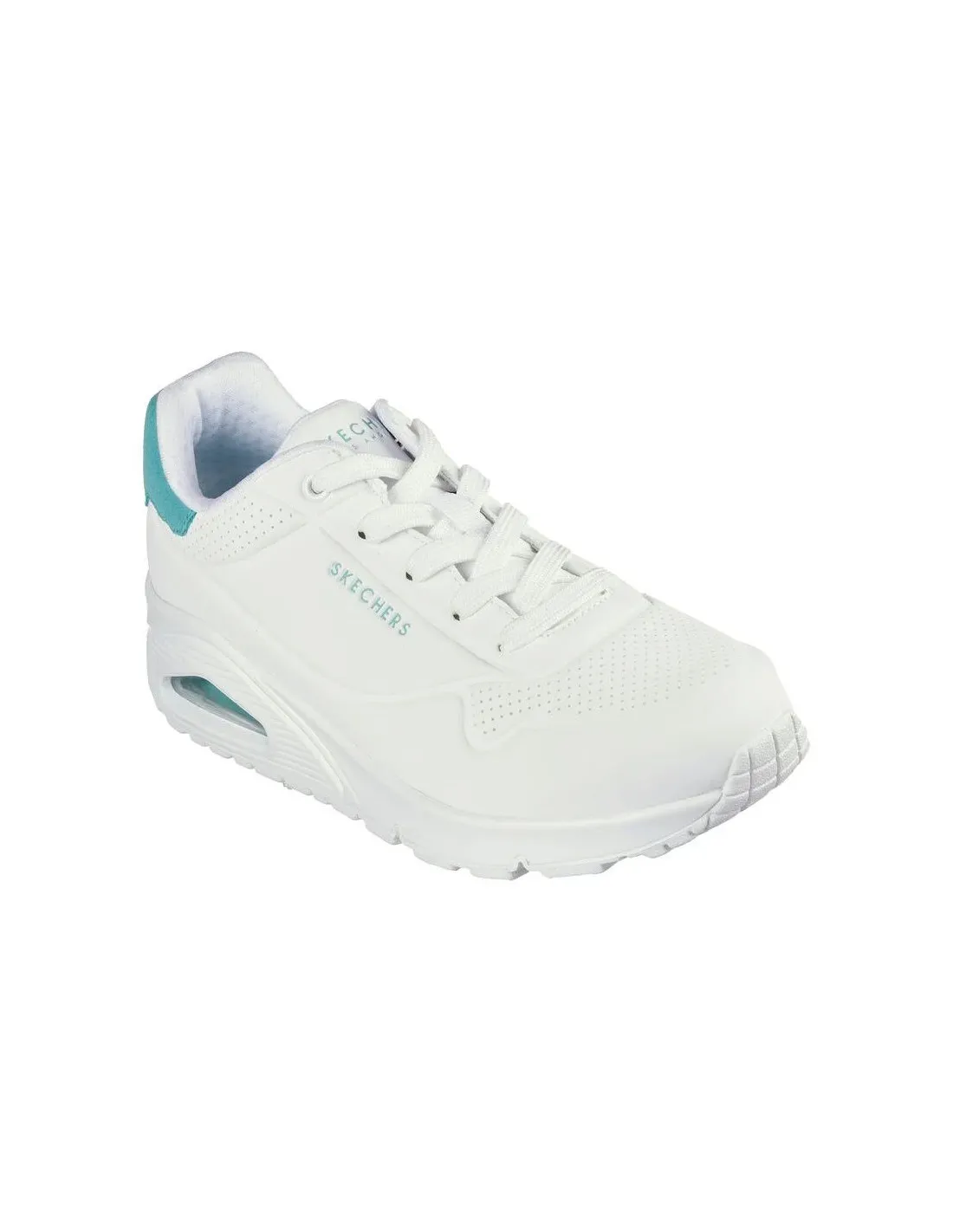 ZAPATILLAS SKECHERS UNO  POP BACK MUJER BLANCO MORADO
