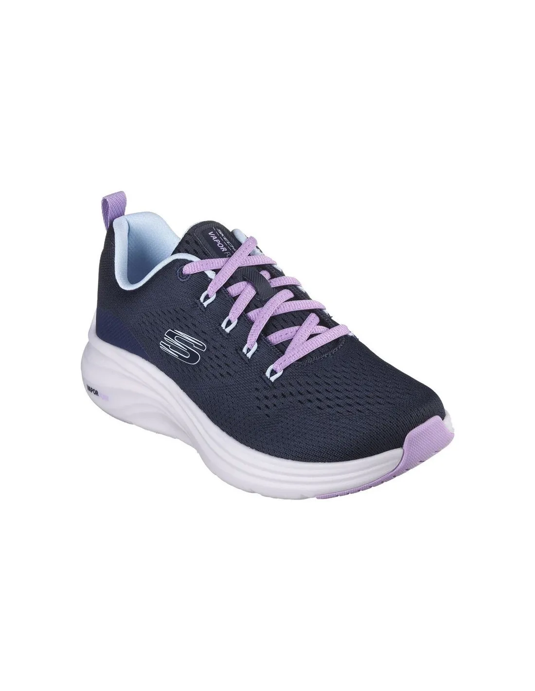 ZAPATILLAS SKECHERS VAPOR FOAM  FRESH T MUJER AZUL MARINO/LAVANDA