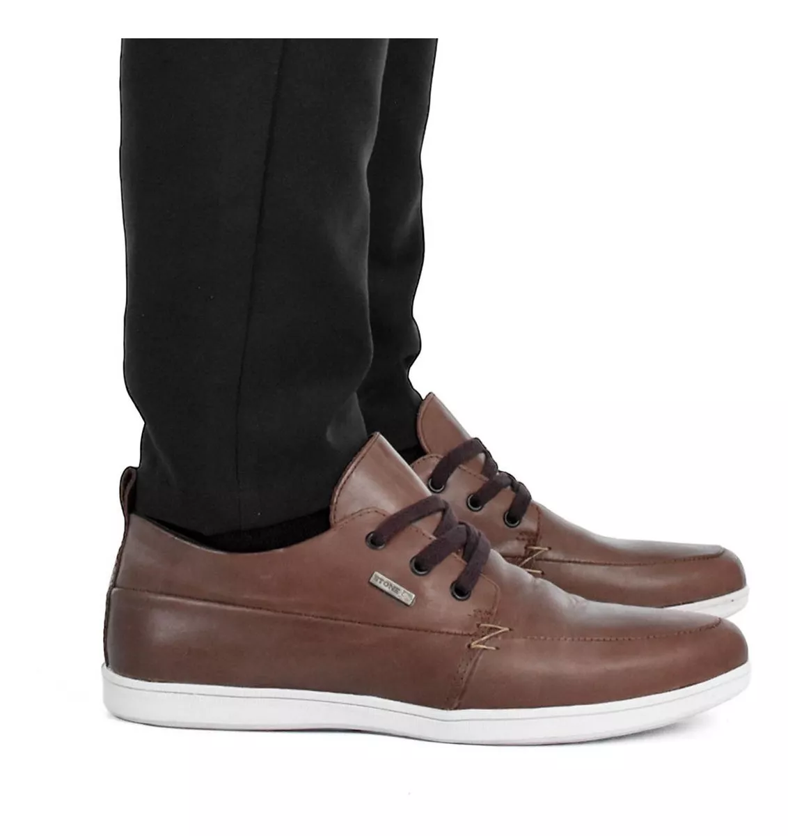 Zapatillas Urbanas Cuero Stone Hombre 1203 