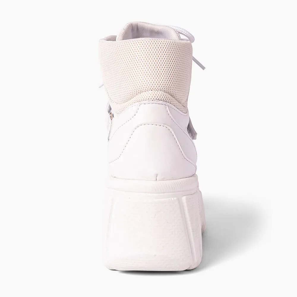 Zapatillas Urbanas Mujer Chunky  Boot  Blanco