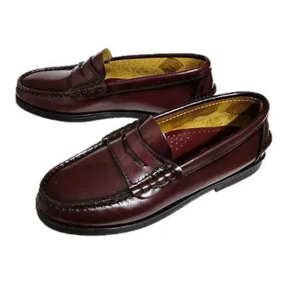 Zapato castellano antifaz burdeos