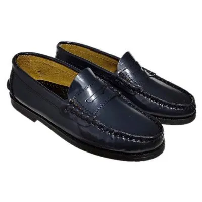 Zapato castellano antifaz marino