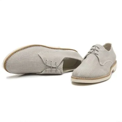 Zapato comunion lino gris