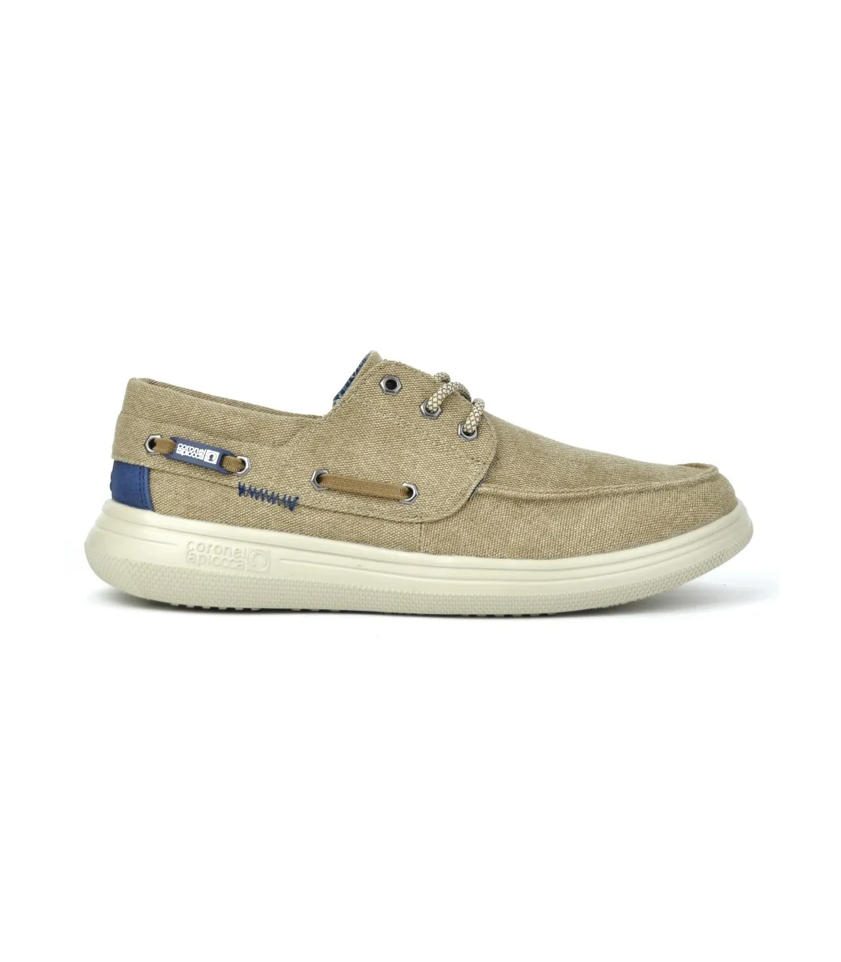 Zapato de cordones en color beige para hombre