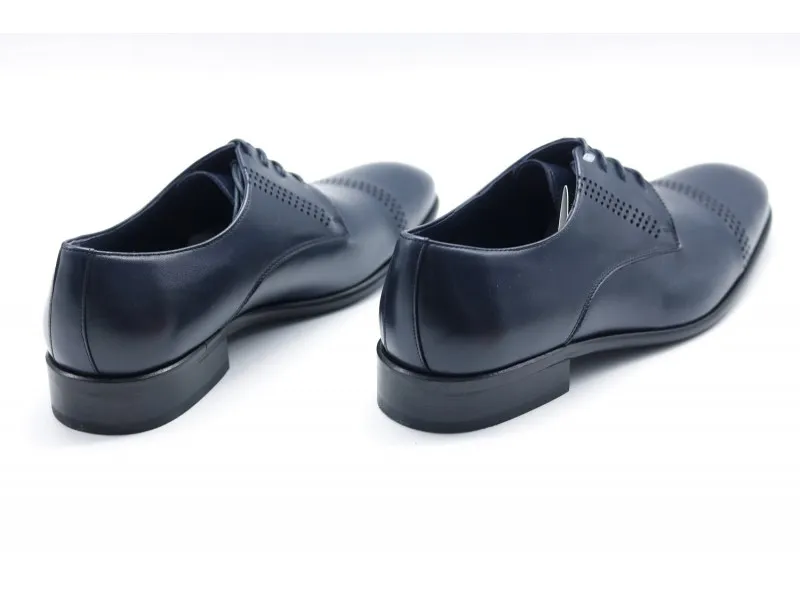 ZAPATO DE PIEL PARA VESTIR 52140 TUBOLARI EN COLOR MARINO
