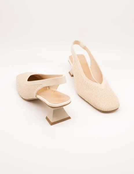 ZAPATO MISS ELASTIC 0700653526 RECITEX CREMA DE MUJER