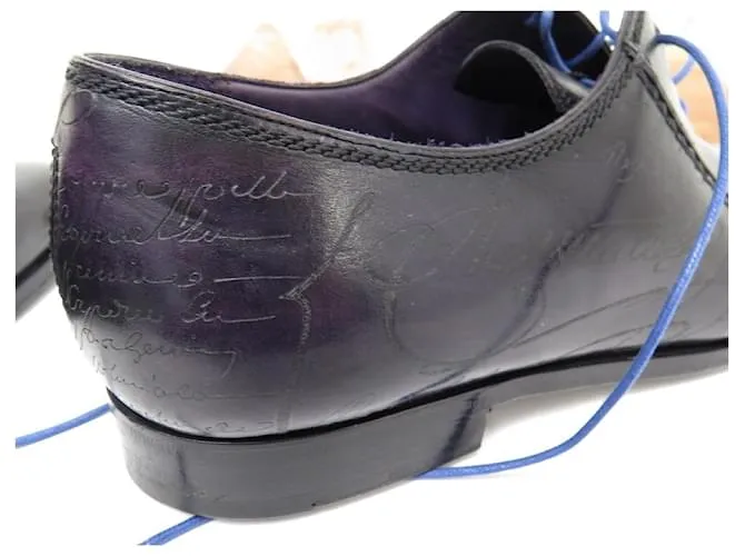 ZAPATOS BERLUTI ALESSANDRO SCRITTO 9 43 Zapatos Oxford PIEL PATINA ZAPATOS 