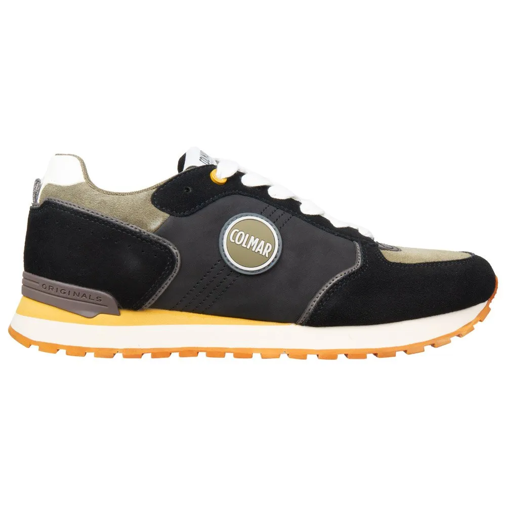 ZAPATOS COLMAR TRAVIS BLOCK BLACKMILITARY GREEN OCHRE