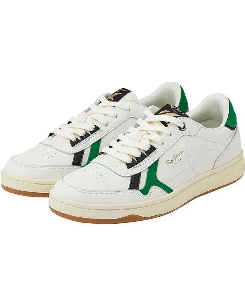 Zapatos de Hombre PEPE JEANS DEPORTIVAS PMS30901 WHITEGREEN