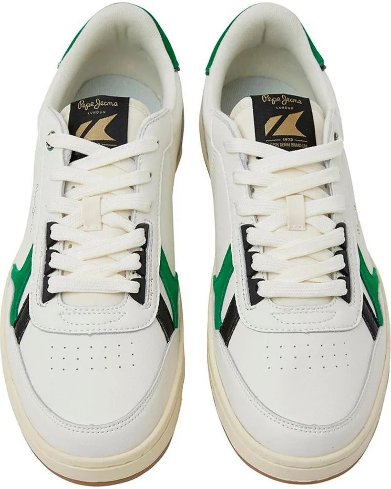 Zapatos de Hombre PEPE JEANS DEPORTIVAS PMS30901 WHITEGREEN