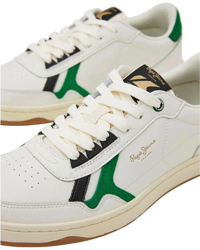 Zapatos de Hombre PEPE JEANS DEPORTIVAS PMS30901 WHITEGREEN
