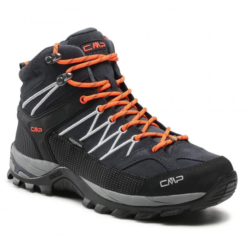 Zapatos de montaña CMP RIGEL MID WP (Antracita/Naranja Flash) Hombre