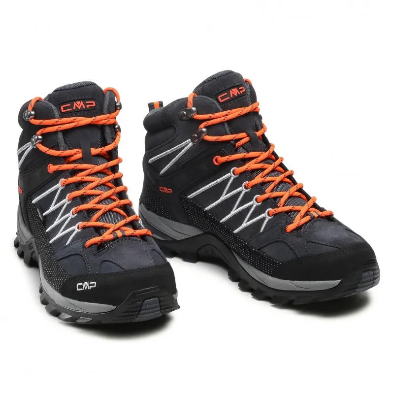 Zapatos de montaña CMP RIGEL MID WP (Antracita/Naranja Flash) Hombre