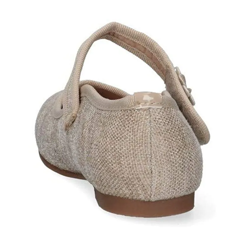 Zapatos de niña tejido lino