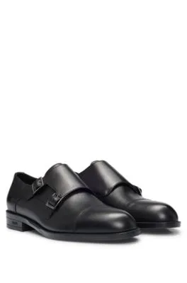 Zapatos de piel con hebilla doble