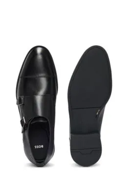 Zapatos de piel con hebilla doble