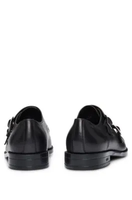 Zapatos de piel con hebilla doble
