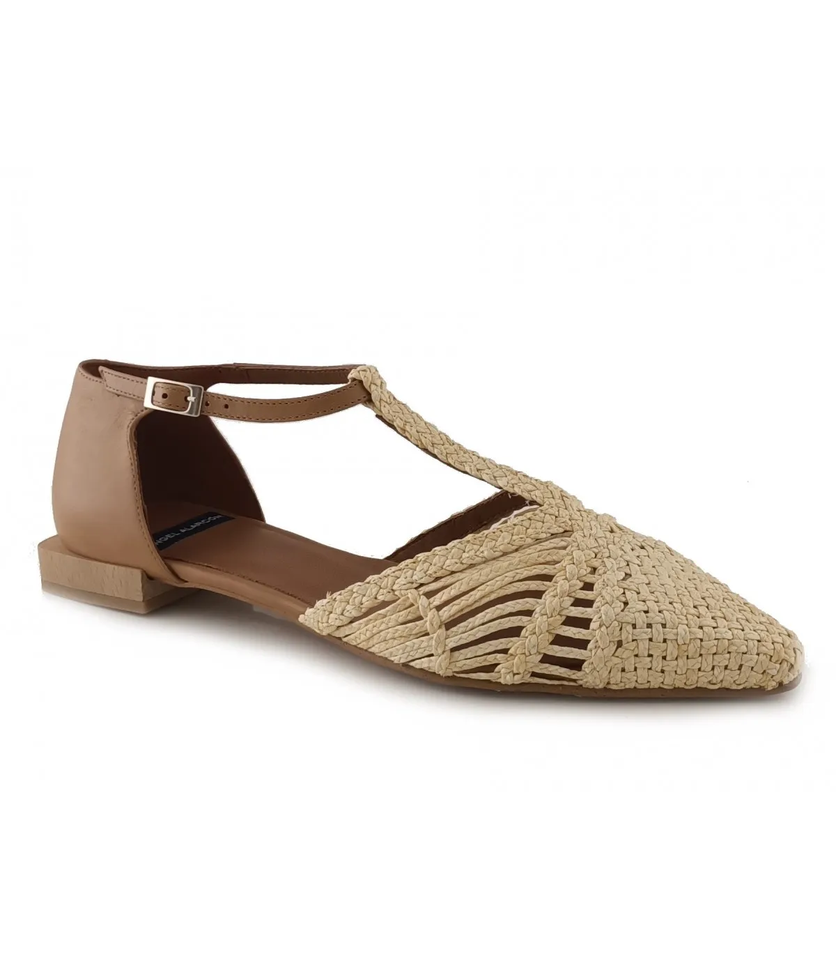 Zapatos en rafia color natural