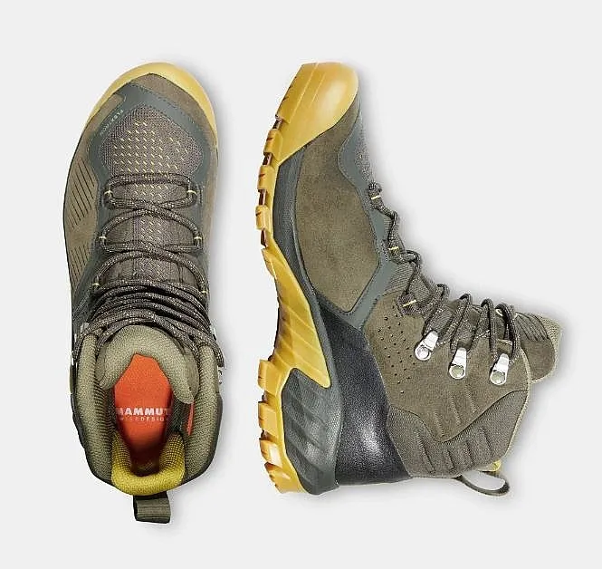 ZAPATOS MAMMUT SAPUEN HIGH GTX  DARK TIN/AMBER GREEN  WOMEN´S