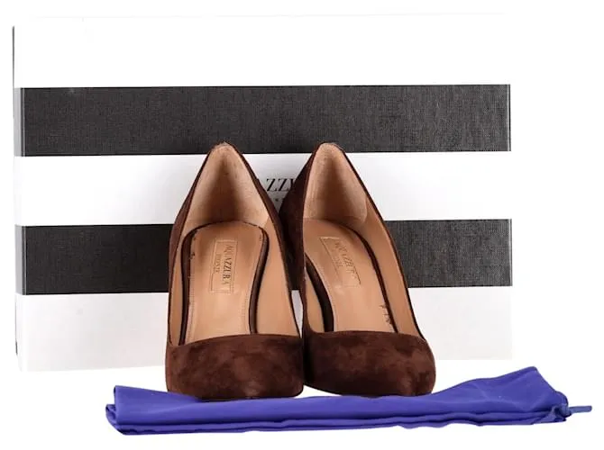 Zapatos Puristas Altuzarra 85 en ante marrón Castaño 