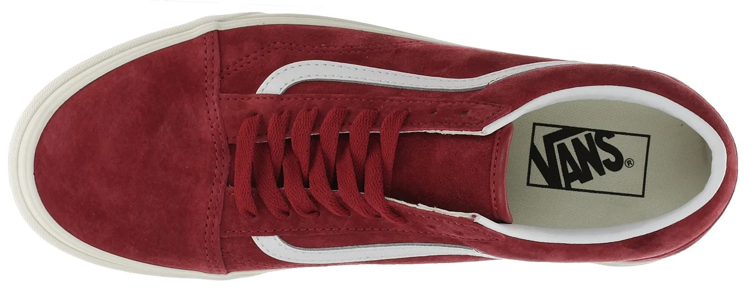 ZAPATOS VANS OLD SKOOL  PIG SUEDE/CHILI PEPPER/TRUE WHITE